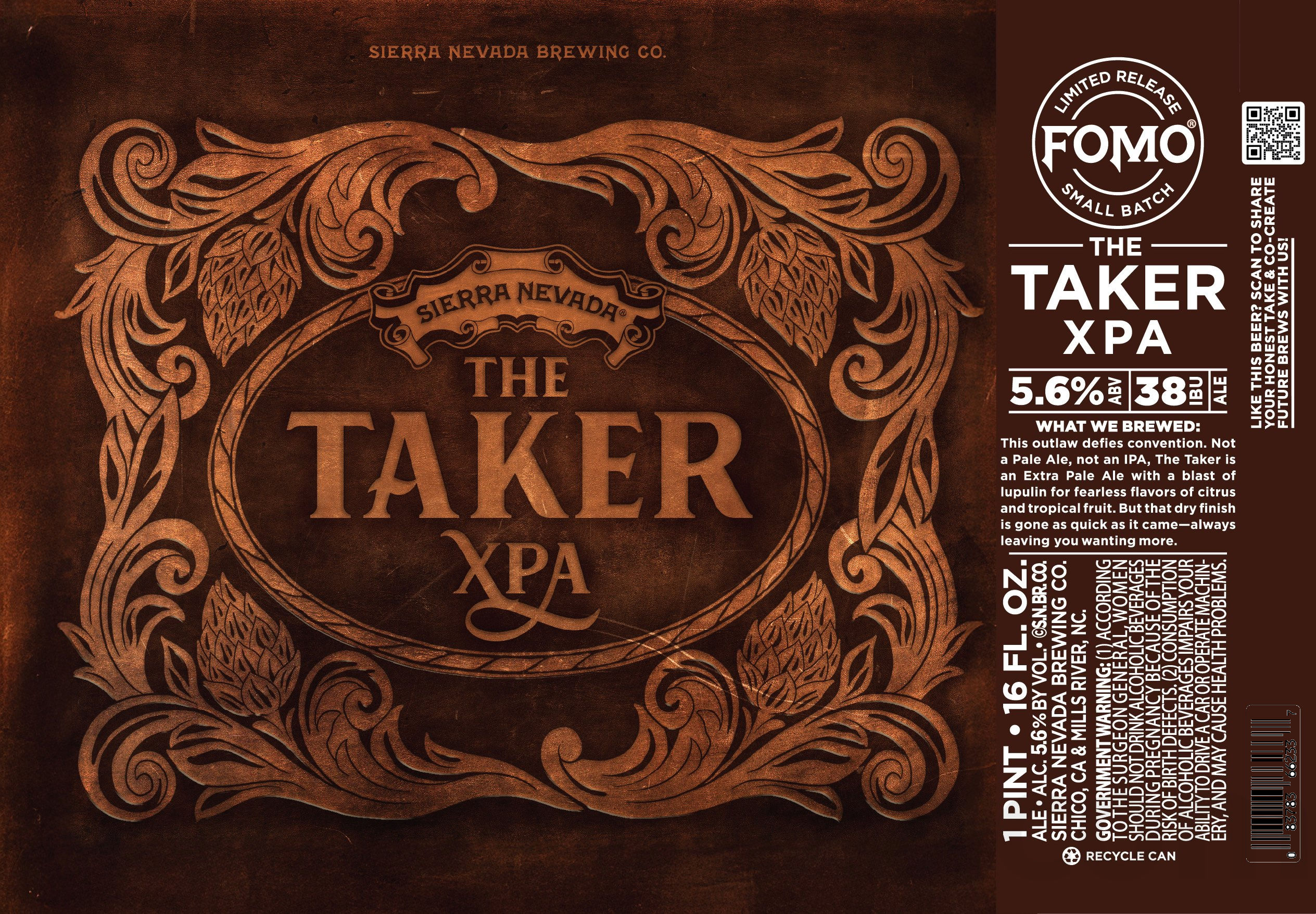 Sierra Nevada The Taker XPA Coming As FOMO Small Batch Limited Release Sierra Nevada The Taker XPA Coming As FOMO Small Batch Limited Release