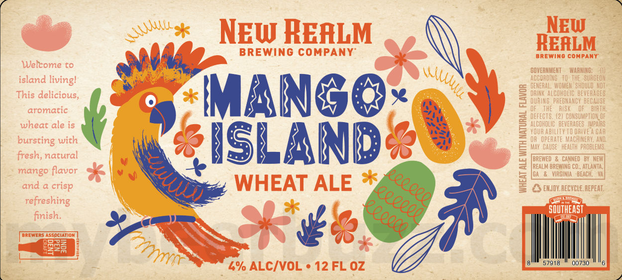 New Realm Adding Mango Island Wheat Ale Cans New Realm Adding Mango Island Wheat Ale Cans