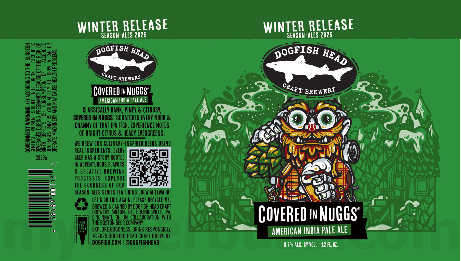 Dogfish Head Adding 2025 Liquid Truth Serum & Covered In Nuggs Art Series Cans Dogfish Head Adding 2025 Liquid Truth Serum & Covered In Nuggs Art Series Cans