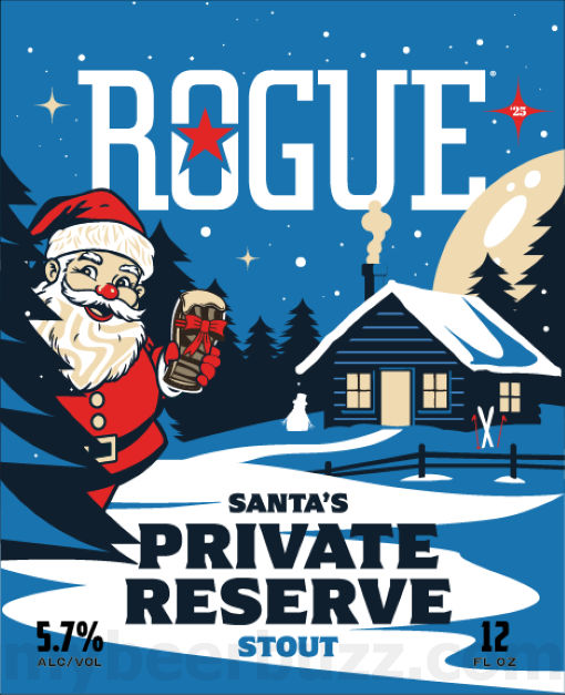 Rogue Working On Santa’s Private Reserve Stout Bottles Rogue Working On Santa’s Private Reserve Stout Bottles