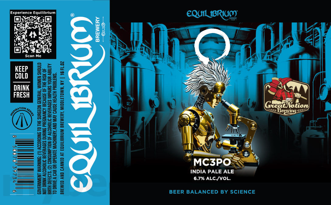 Equilibrium Brewery & Great Notion Team Up For MC3PO IPA Equilibrium Brewery & Great Notion Team Up For MC3PO IPA