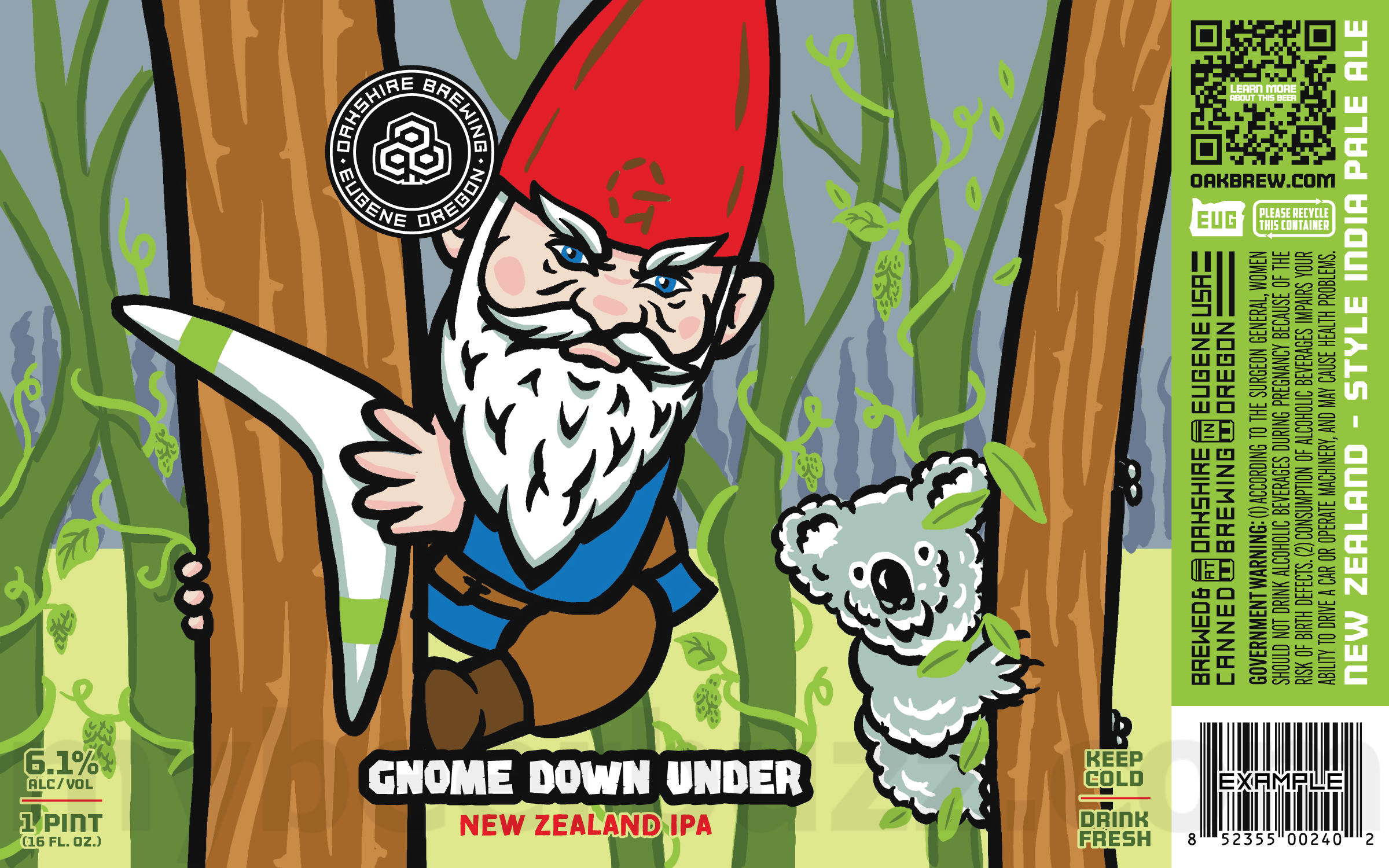 Oakshire Adding Gnome Down Under New Zealand IPA Oakshire Adding Gnome Down Under New Zealand IPA