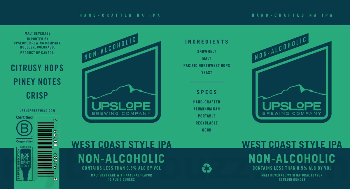 Upslope Adding Craft Light Non-Alcoholic Ale, West Coast Style IPA Non-Alcoholic Ale, Citra Pale Ale, Craft Lager, Japanese Style Rice Lager & India Pale Ale 13 apostMBB 298
