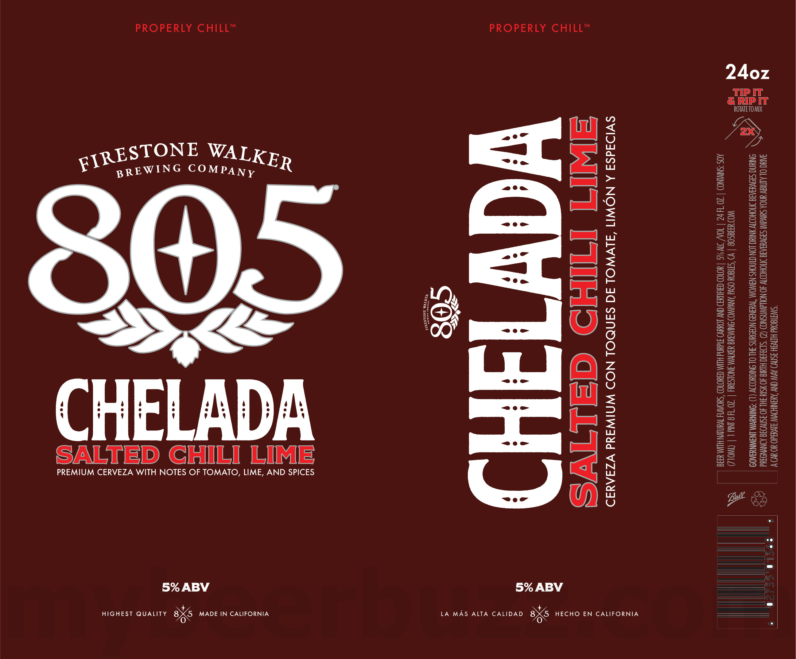 Firestone Walker Adding 805 Chelada Salted Chili Lime Firestone Walker Adding 805 Chelada Salted Chili Lime