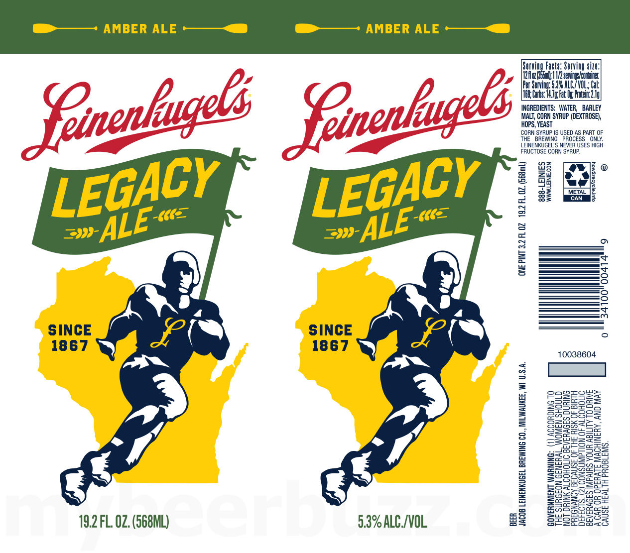 Leinenkugel’s Adding Legacy Ale 19.2oz Cans Leinenkugel’s Adding Legacy Ale 19.2oz Cans
