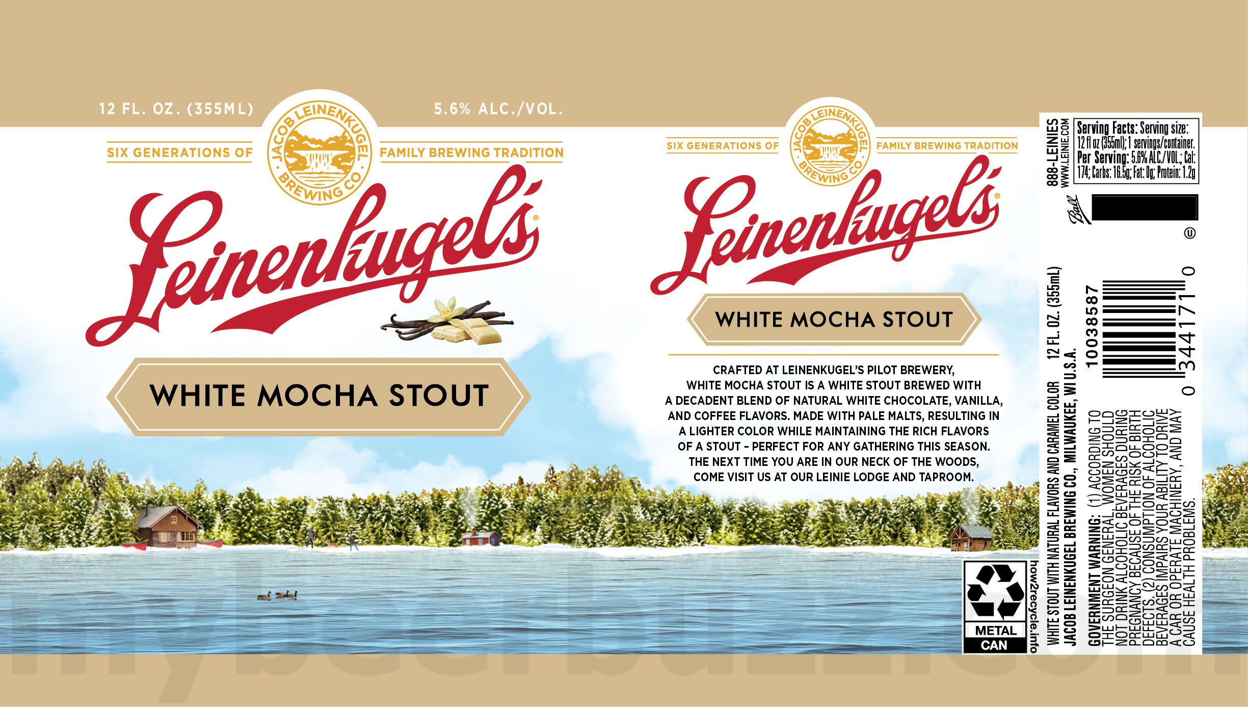 Leinenkugel’s Adding Legacy Ale 19.2oz Cans / Oktoberfest / Leinie Lodge Lime / Dark Lager / Northwoods Amber / White Mocha Stout / High Shore Shandy / Los Bravos / Viktor's Voyage 30 apostMBB 305