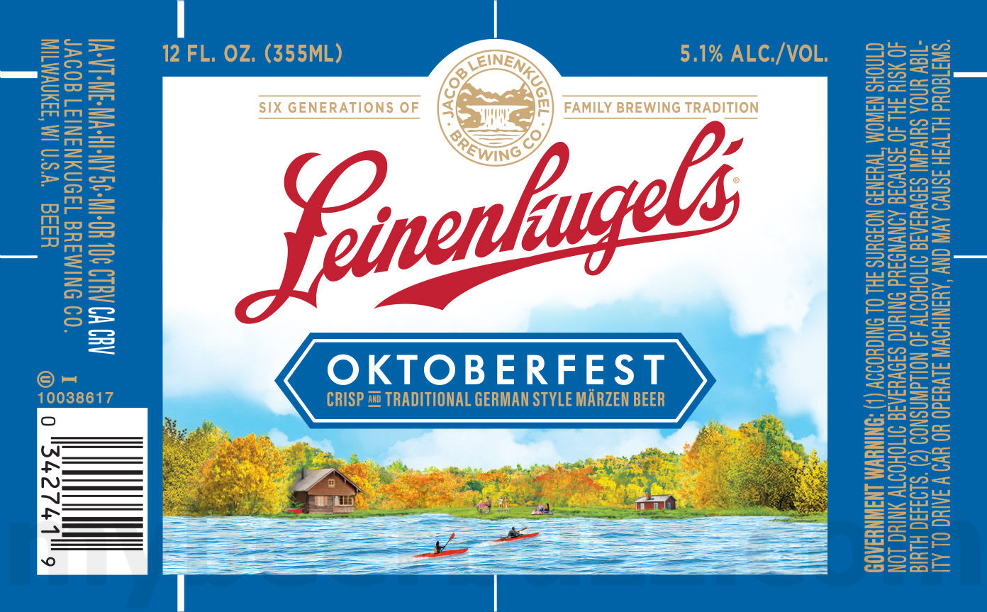 Leinenkugel’s Adding Legacy Ale 19.2oz Cans / Oktoberfest / Leinie Lodge Lime / Dark Lager / Northwoods Amber / White Mocha Stout / High Shore Shandy / Los Bravos / Viktor's Voyage 33 apostMBB 308