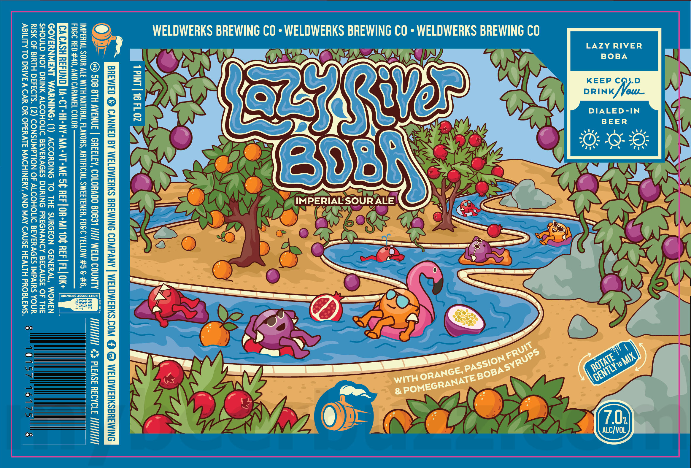 WeldWerks Adding Lazy River Boba Imperial Sour Ale WeldWerks Adding Lazy River Boba Imperial Sour Ale