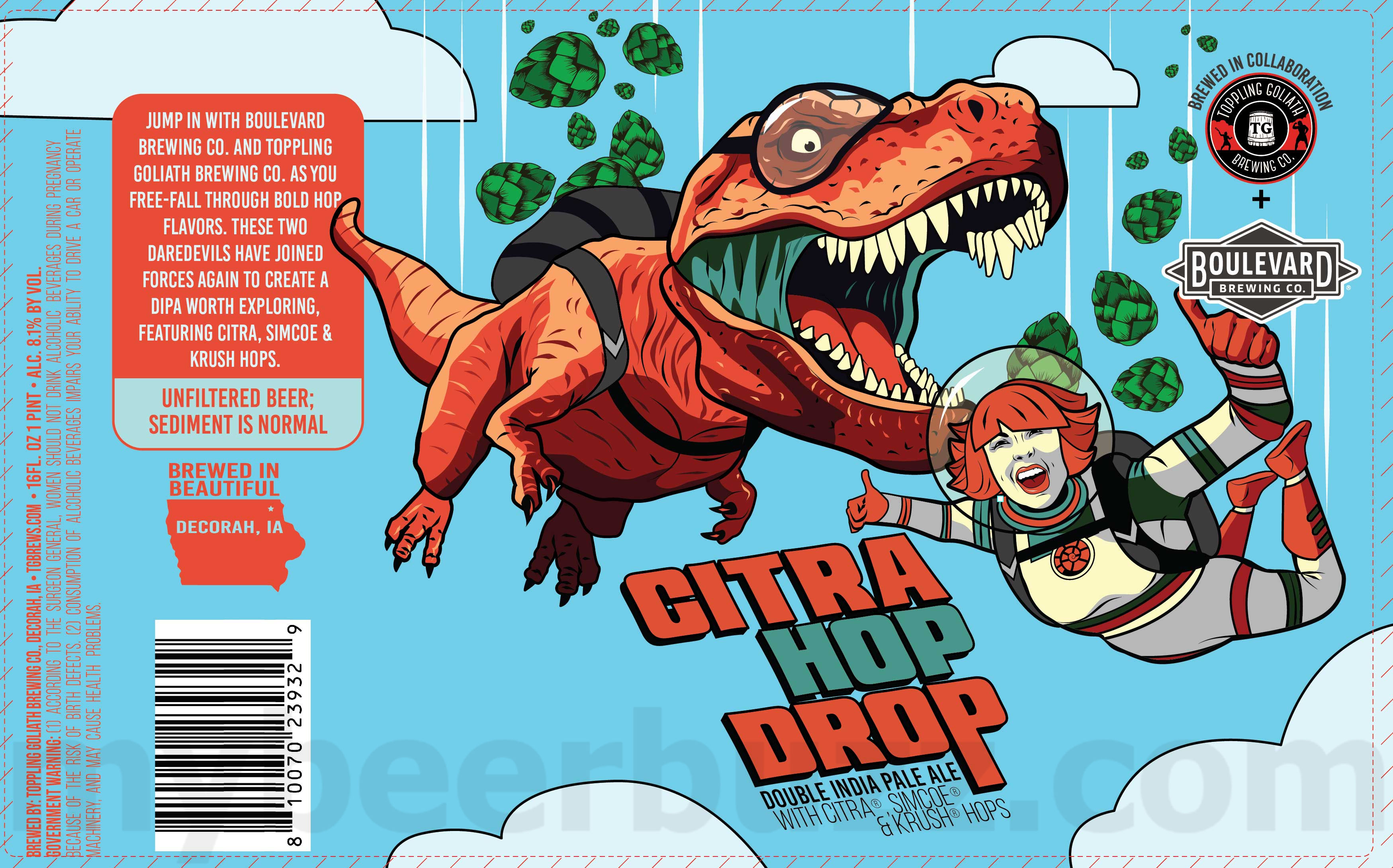 Toppling Goliath & Boulevard Brewing Collaborate On Citra Hop Drop Toppling Goliath & Boulevard Brewing Collaborate On Citra Hop Drop
