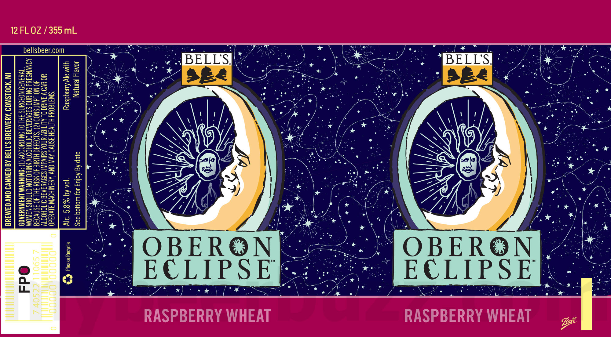 Bell’s Brewery Adding Oberon Eclipse Raspberry / 2026 Oberon Eclipse 19.2-oz Cans 11 apostMBB 331