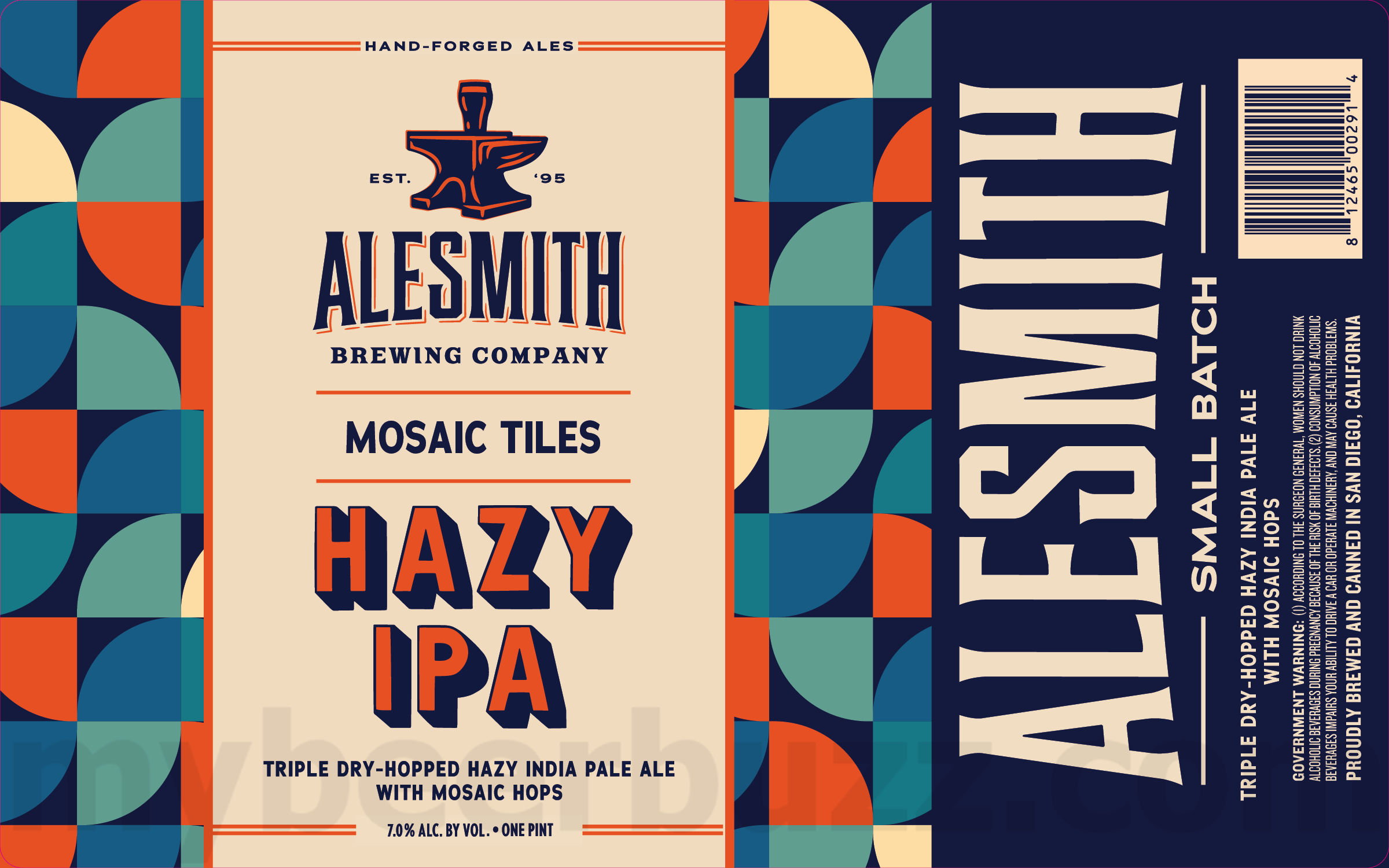 AleSmith Adding Mosaic Tiles Hazy IPA AleSmith Adding Mosaic Tiles Hazy IPA