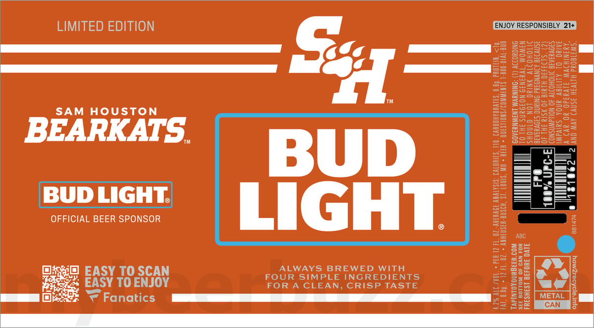 Bud Light Adding College Football Fanatics Packaging / Fanatics Team Cans 53 apostMBB 351
