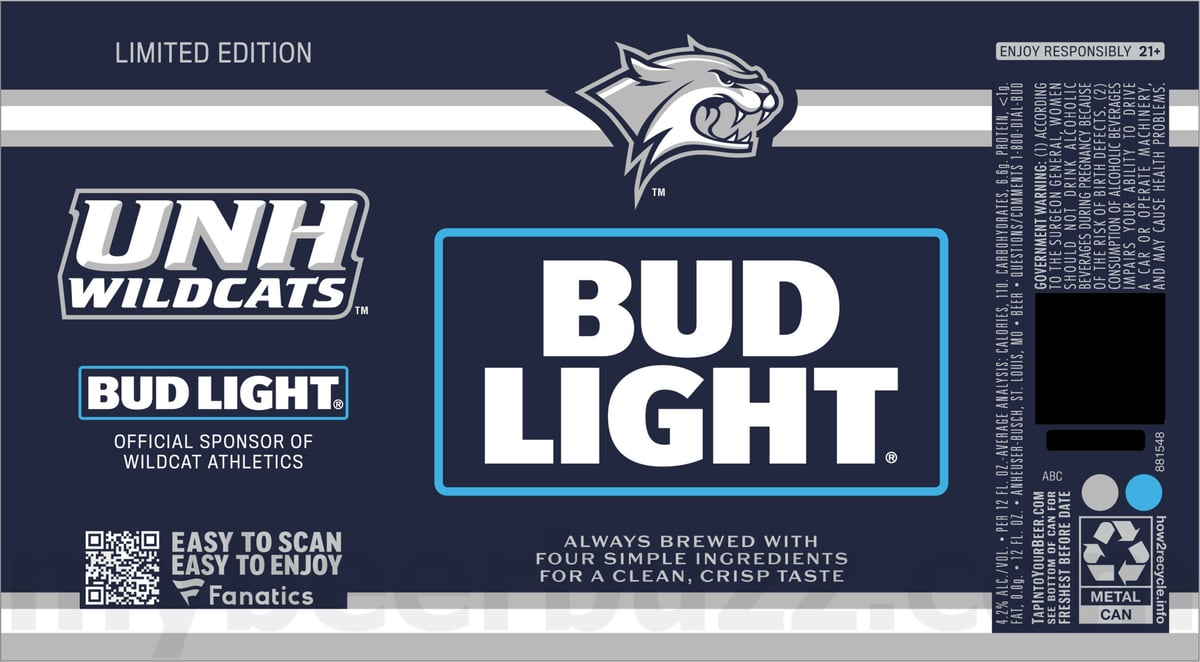 Bud Light Adding College Football Fanatics Packaging / Fanatics Team Cans 54 apostMBB 352