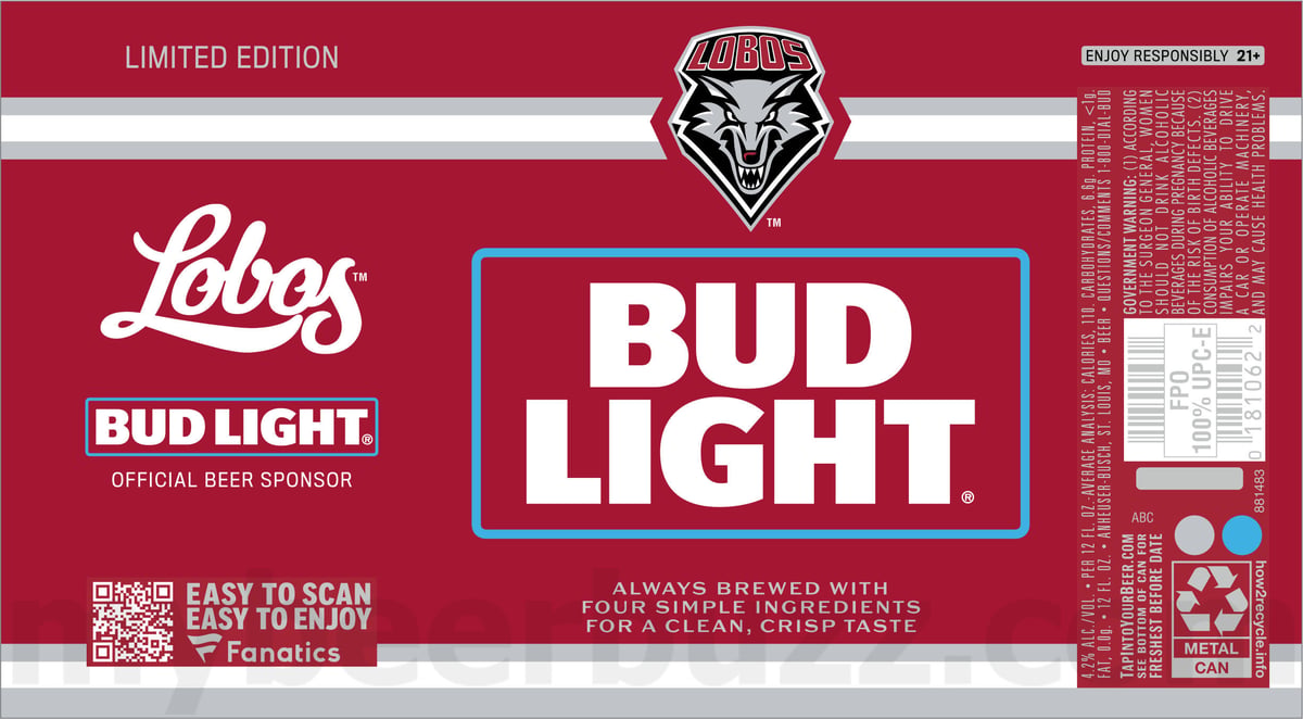 Bud Light Adding College Football Fanatics Packaging / Fanatics Team Cans 57 apostMBB 355