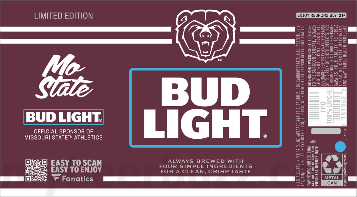 Bud Light Adding College Football Fanatics Packaging / Fanatics Team Cans 62 apostMBB 360