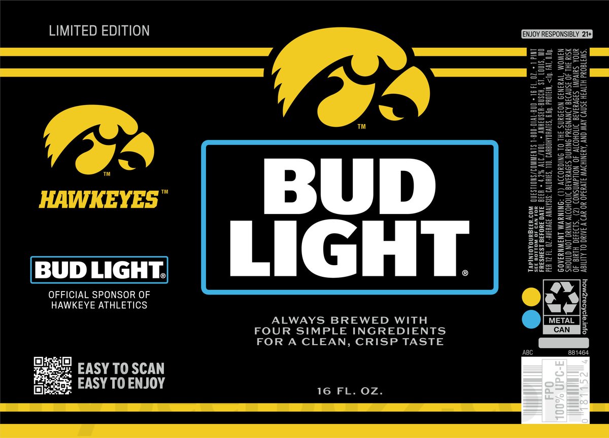 Bud Light Adding College Football Fanatics Packaging / Fanatics Team Cans 64 apostMBB 362