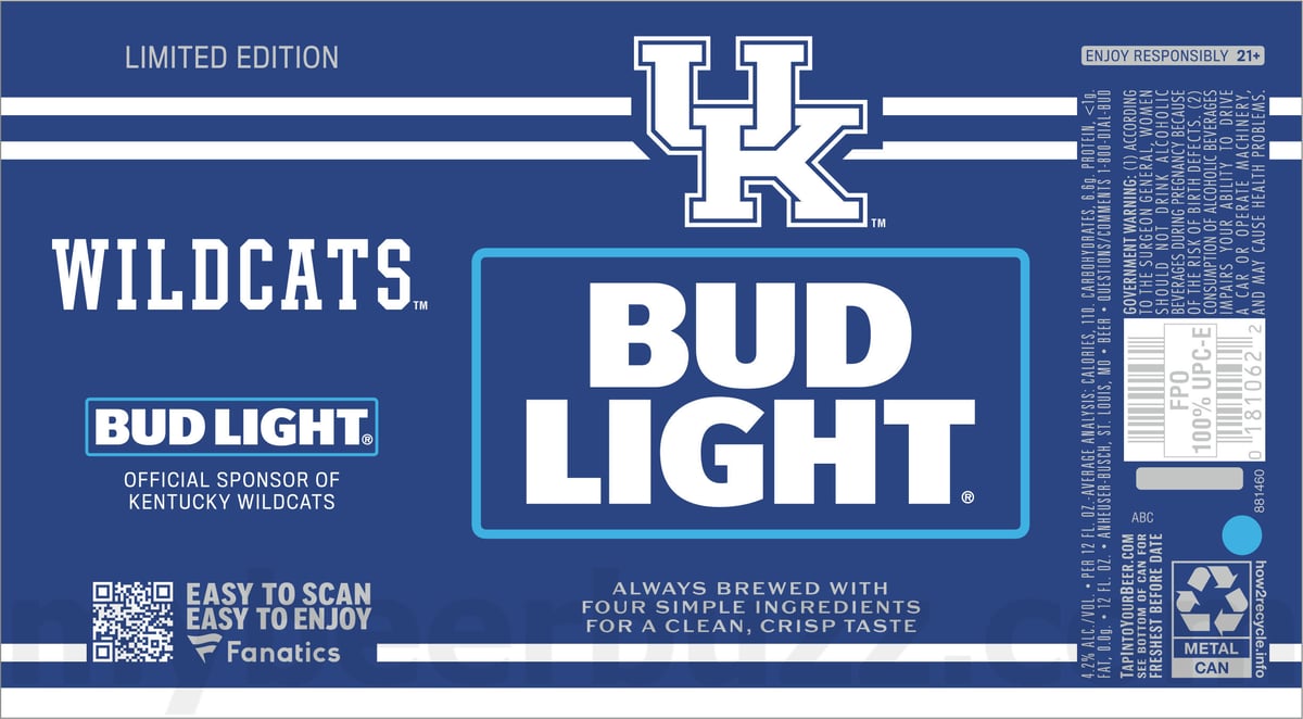 Bud Light Adding College Football Fanatics Packaging / Fanatics Team Cans 66 apostMBB 364