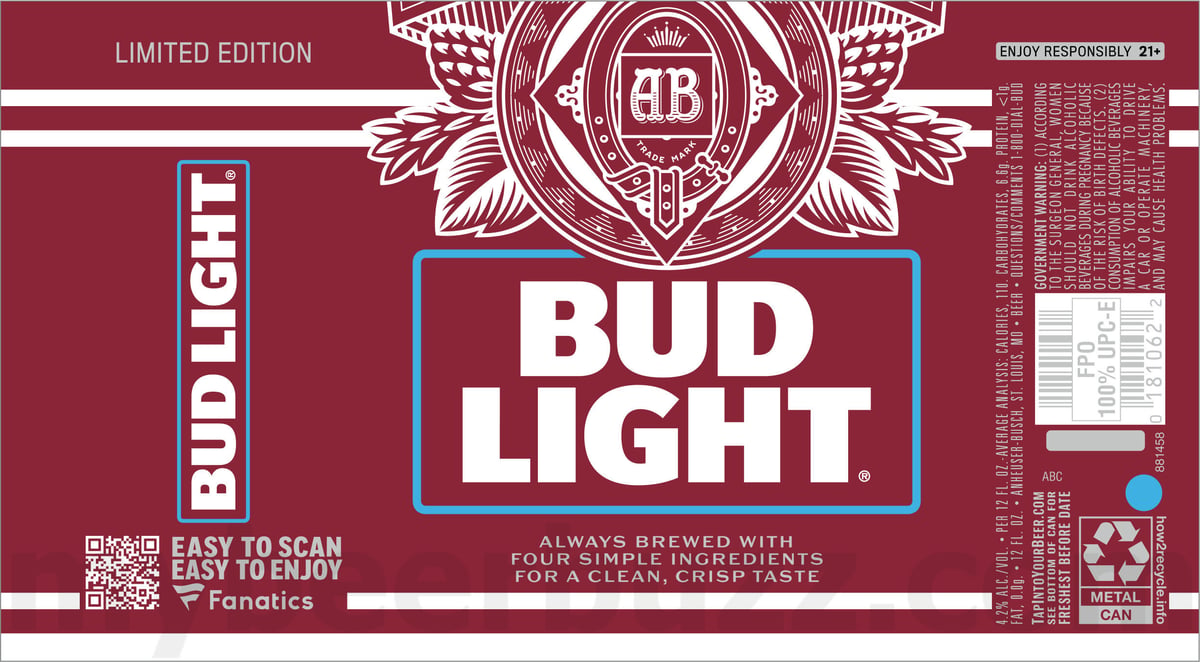 Bud Light Adding 2025 College Football Fanatics Packaging Bud Light Adding 2025 College Football Fanatics Packaging