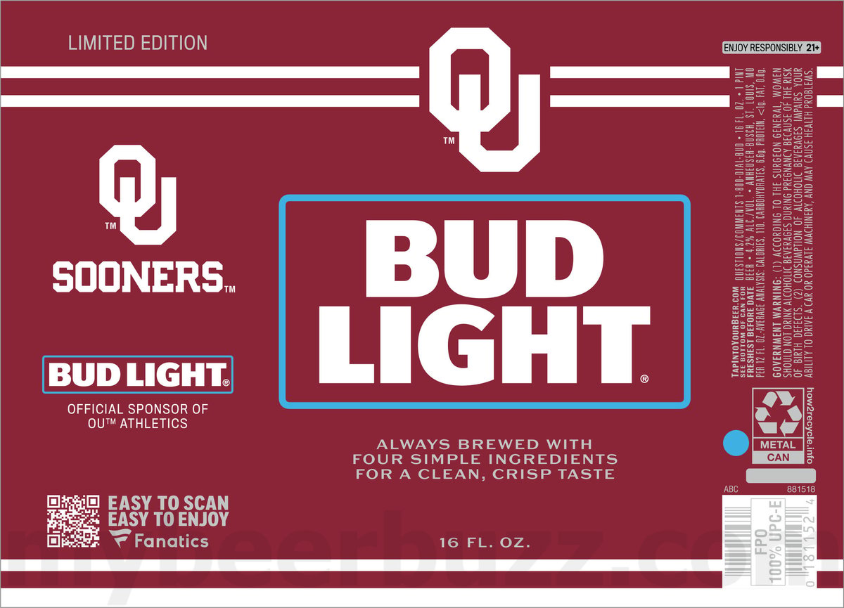 Bud Light Adding 2025 College Football Fanatics Packaging Bud Light Adding 2025 College Football Fanatics Packaging