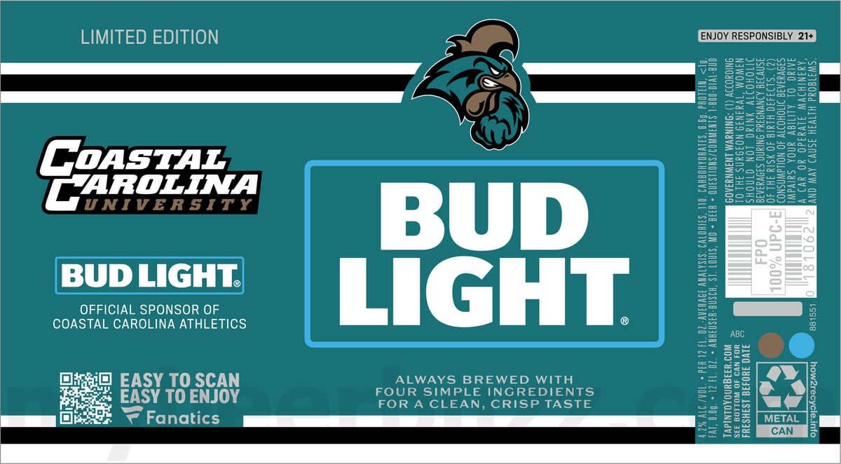 Bud Light Adding 2025 College Football Fanatics Packaging Bud Light Adding 2025 College Football Fanatics Packaging