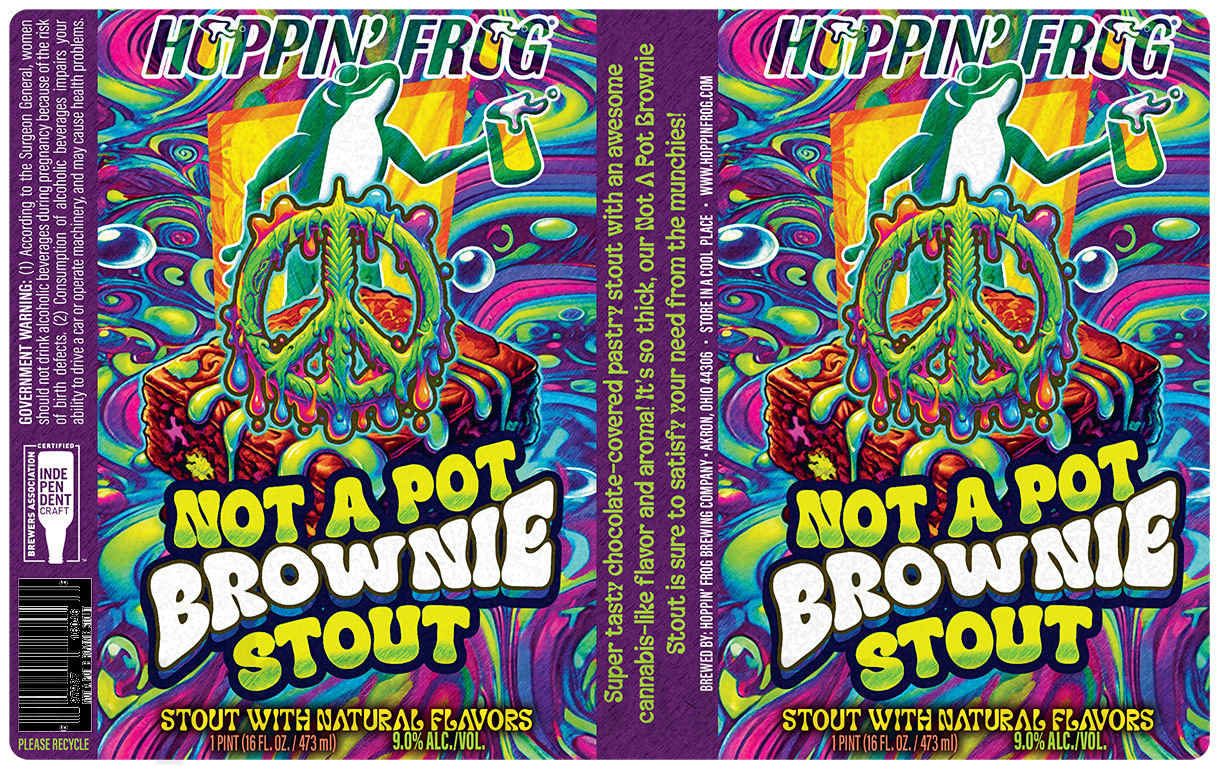 Hoppin’ Frog Adding Not A Pot Brownie Stout Hoppin’ Frog Adding Not A Pot Brownie Stout