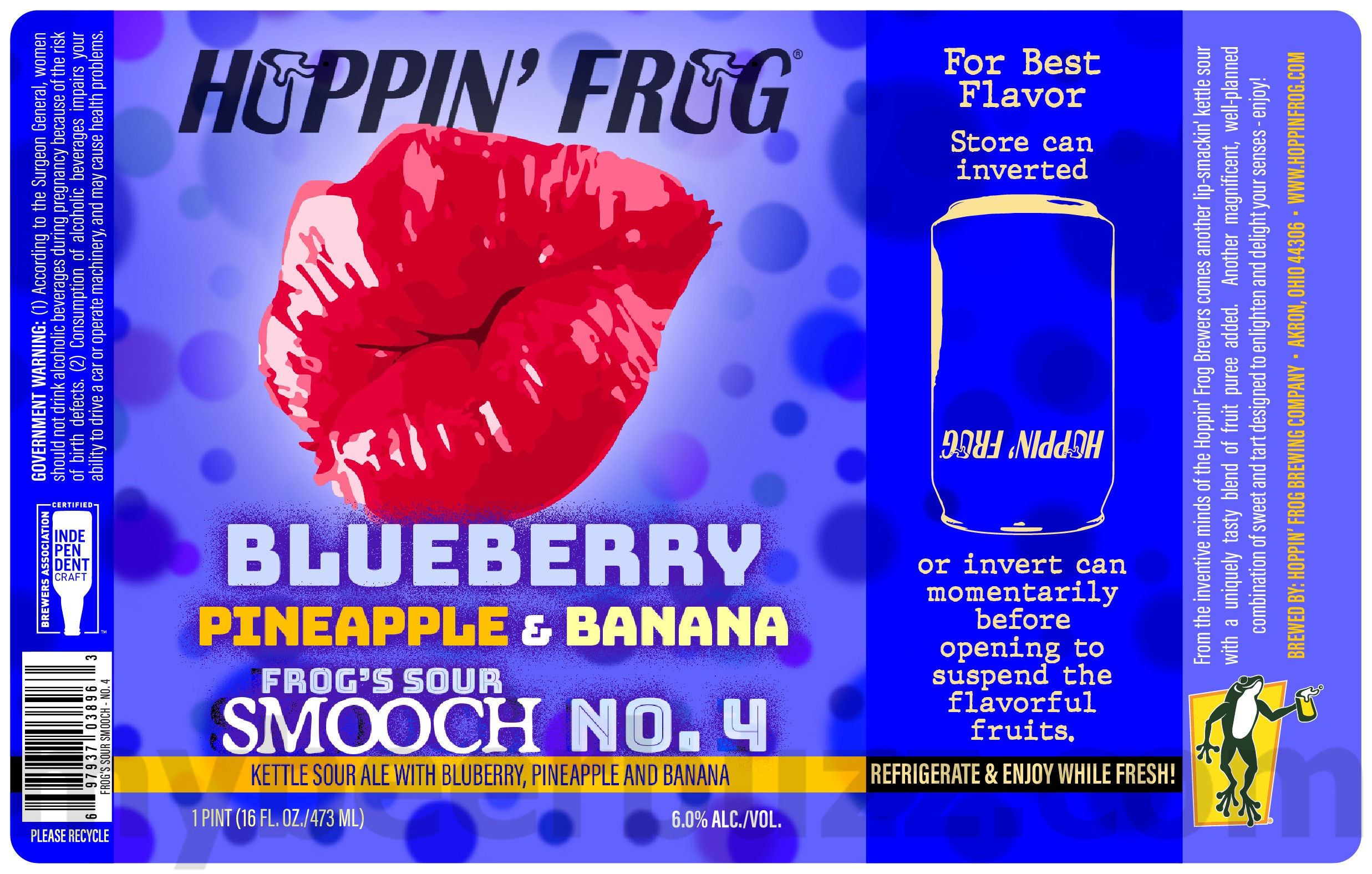 Hoppin’ Frog Adding Not A Pot Brownie Stout, Frog's Sour Smooch No. 4 & Terrific Tripel 9 apostMBB 383