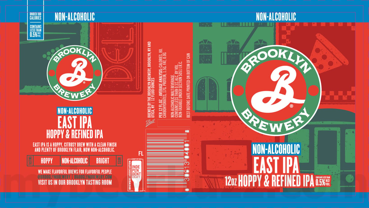 Brooklyn Brewery Adding Non-Alcoholic Brooklyn Pils, Non-Alcoholic Playa De Brooklyn & Non Alcoholic East IPA Brooklyn Brewery Adding Non-Alcoholic Brooklyn Pils, Non-Alcoholic Playa De Brooklyn & Non Alcoholic East IPA