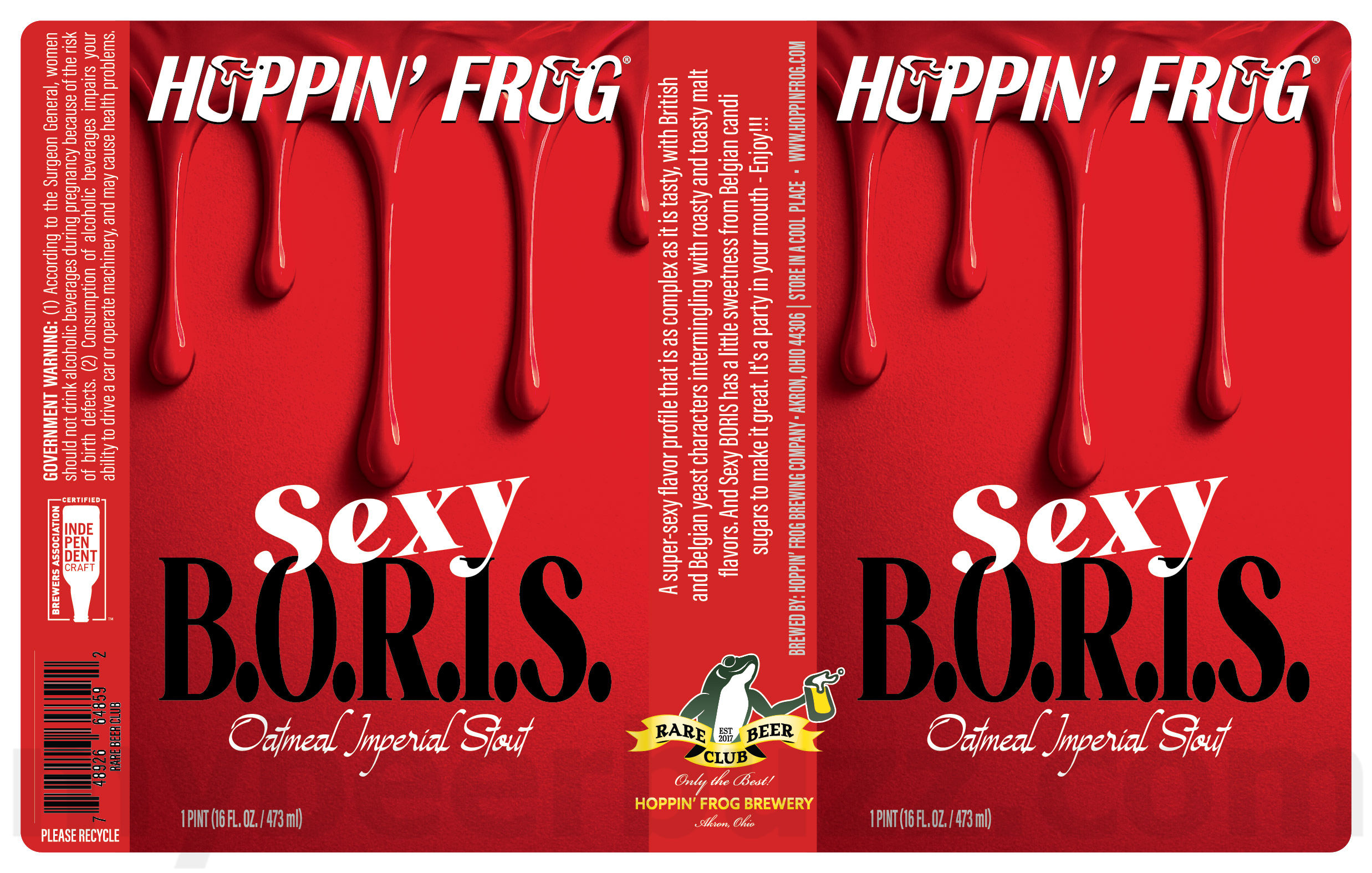 Hoppin’ Frog & The Rare Beer Club Team Up For Sexy B.O.R.I.S. Hoppin’ Frog & The Rare Beer Club Team Up For Sexy B.O.R.I.S.