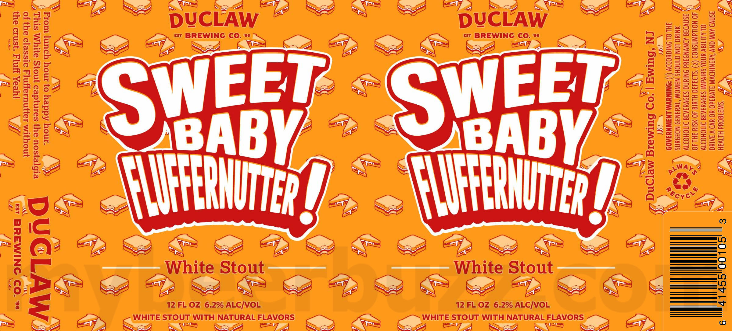 DuClaw Working On Sweet Baby Fluffernutter White Stout Cans DuClaw Working On Sweet Baby Fluffernutter White Stout Cans