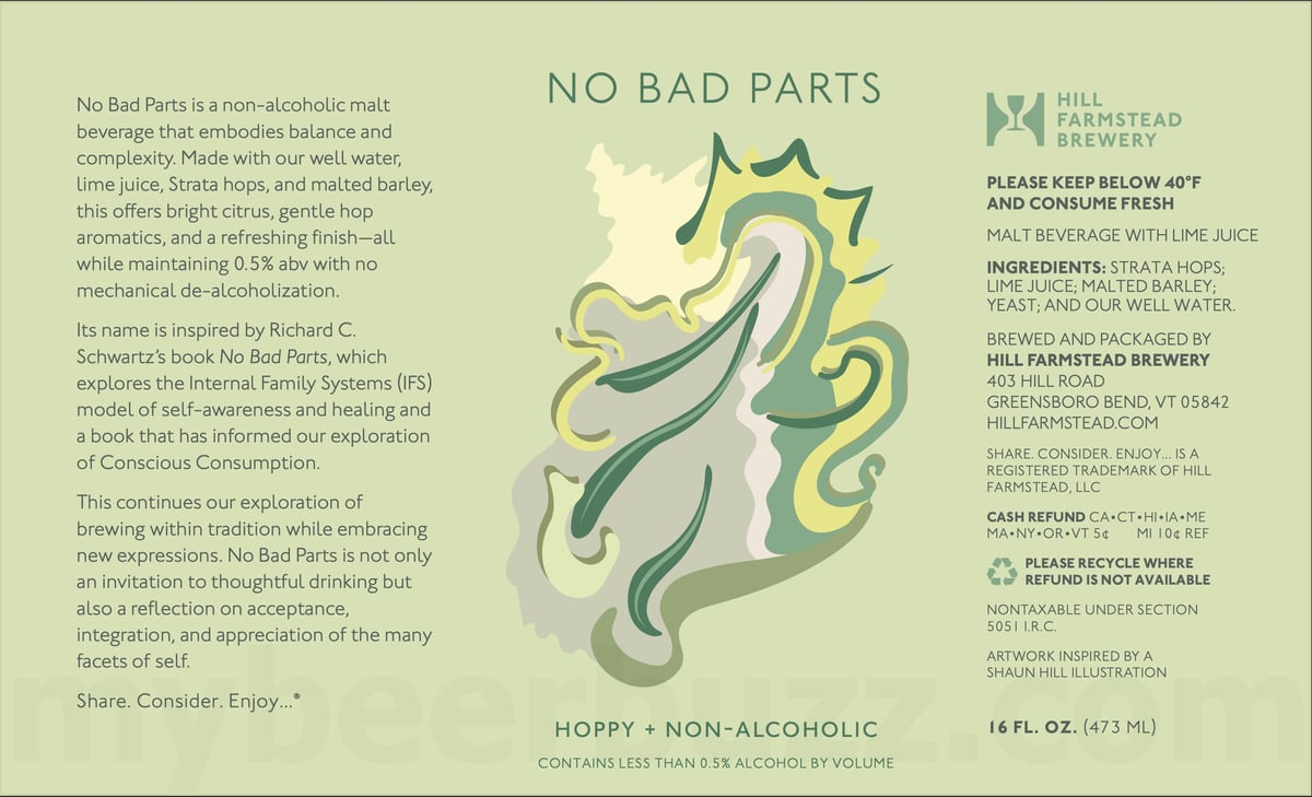 Hill Farmstead Brewery Adding No Bad Parts Non-Alcoholic Cans Hill Farmstead Brewery Adding No Bad Parts Non-Alcoholic Cans