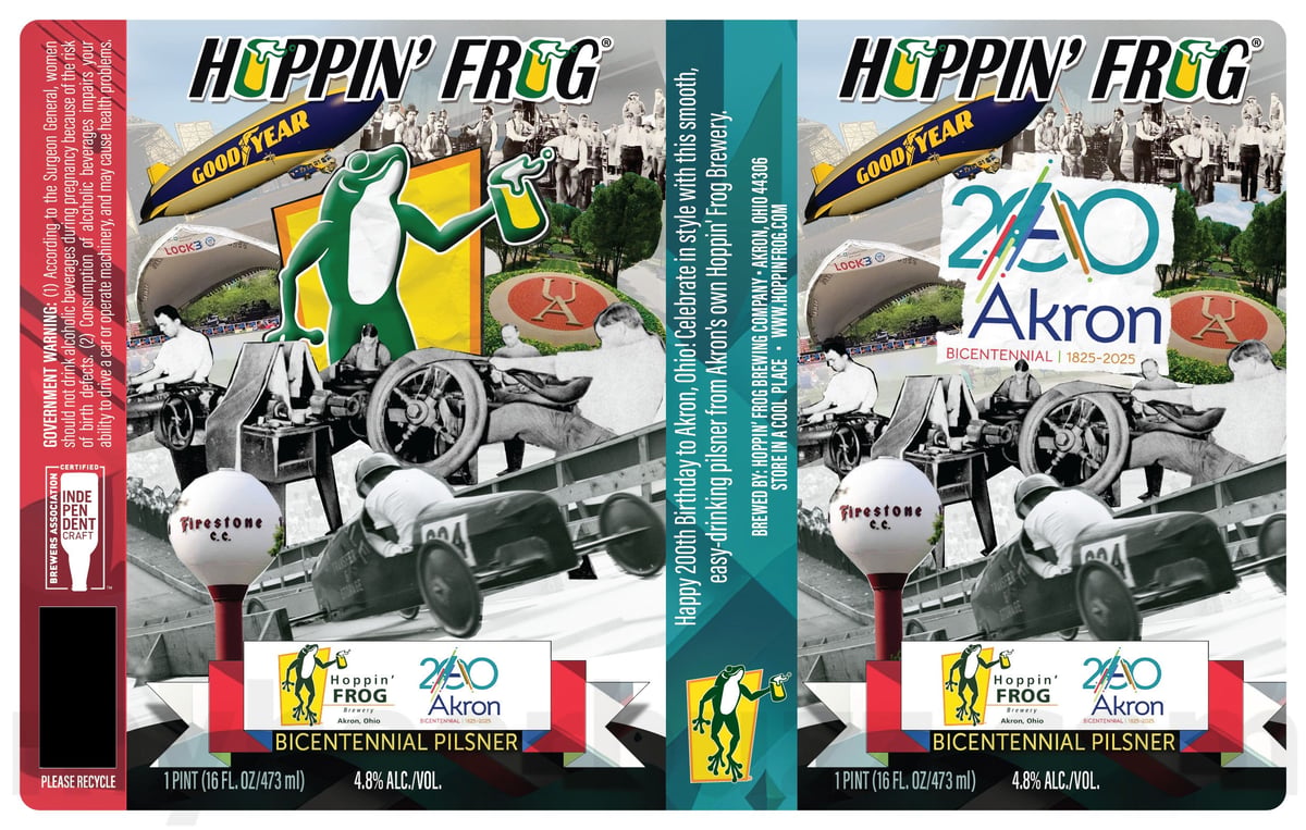 Hoppin’ Frog & Akron, OH Team Up For Bicentennial Pilsner Hoppin’ Frog & Akron, OH Team Up For Bicentennial Pilsner