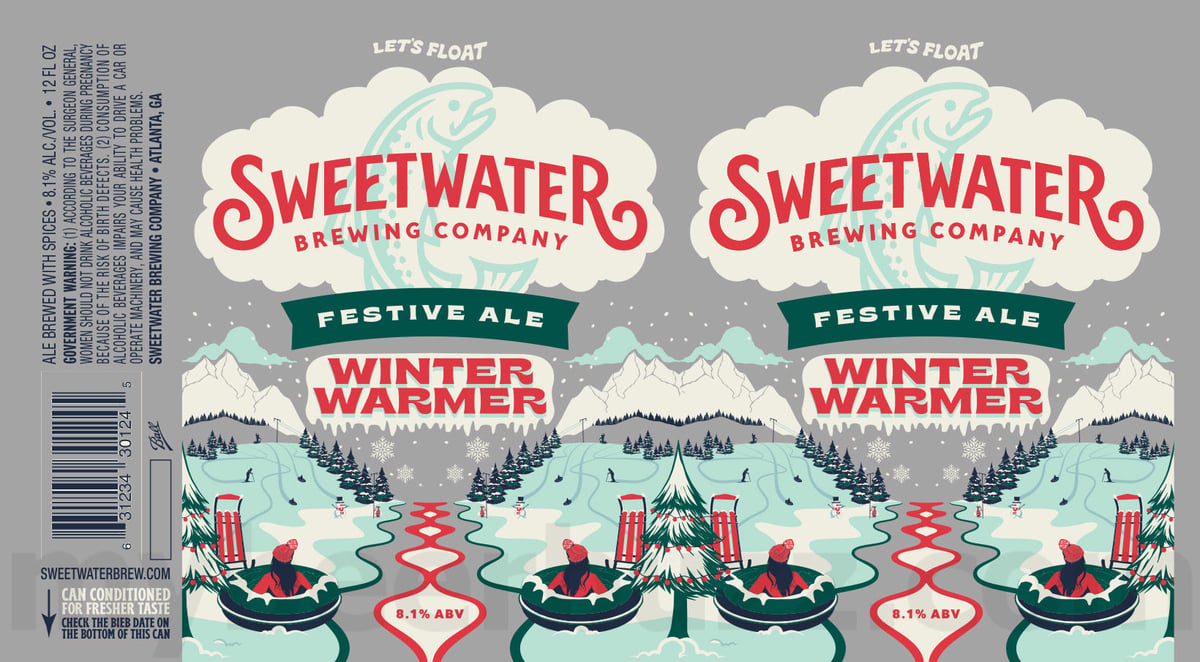 SweetWater Updating Festive Ale Winter Warmer Cans SweetWater Updating Festive Ale Winter Warmer Cans