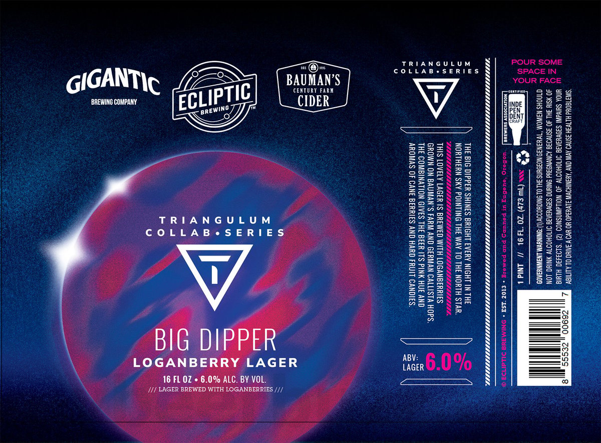 Ecliptic Brewing, Gigantic & Bauman’s Cider Collaborate on Big Dipper Ecliptic Brewing, Gigantic & Bauman’s Cider Collaborate on Big Dipper
