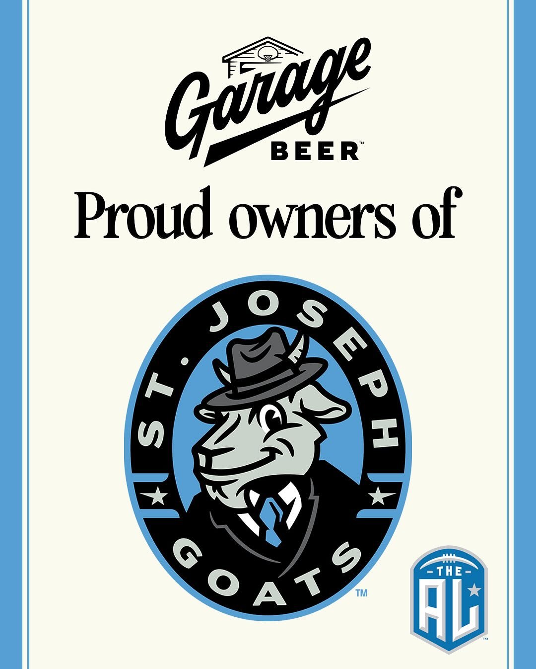 Garage Beer Announces The Purchase Of The St. Joseph Goats Pro Indoor Football Team Garage Beer Announces The Purchase Of The St. Joseph Goats Pro Indoor Football Team