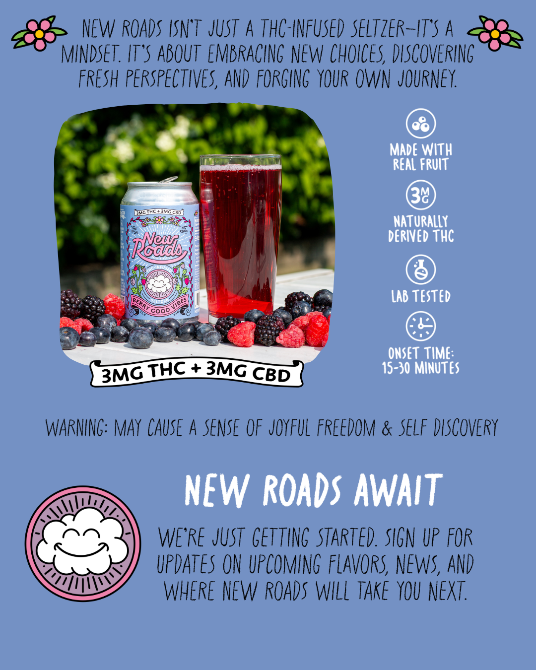 Two Roads Releasing New Roads THC-Infused Seltzer Two Roads Releasing New Roads THC-Infused Seltzer