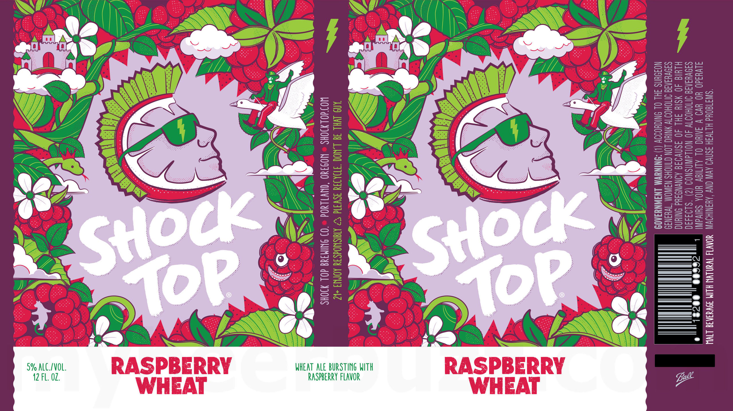 2026 Shock Top Raspberry Wheat 12-oz cans