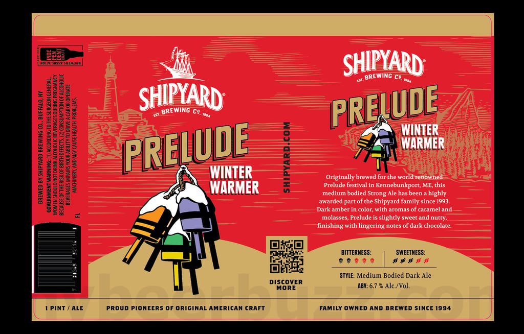 2025 Shipyarrd Prelude Winter Warmer 16oz Cans