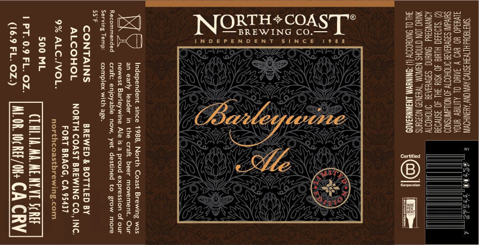 2025 North Coast Barleywine Ale
