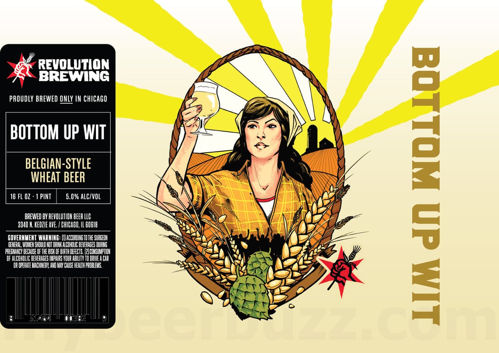 2026 Revolution brewing Bottom Up Wit 16-oz Cans