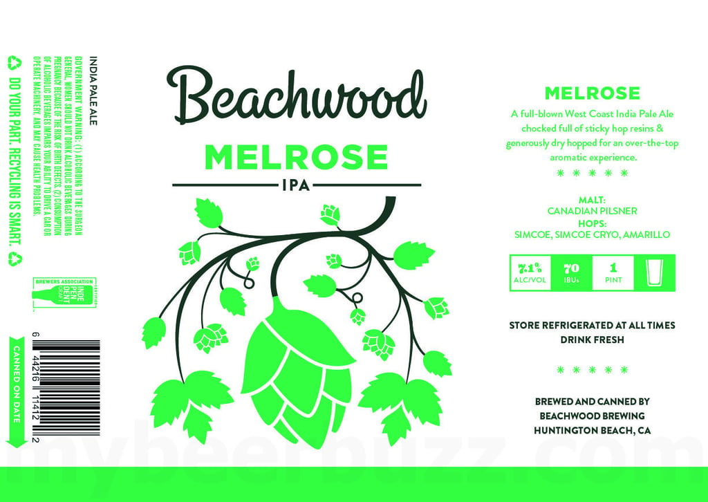 2026 Beachwood Melrose IPA 16-oz Cans