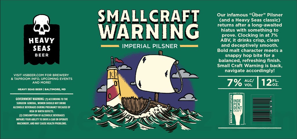 2026 Heavy Seas Small Craft Warning 12-oz Cans