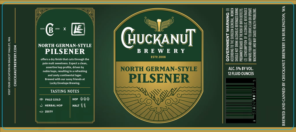 2025 Chuckanut North German-Style Pilsener 12-oz Cans