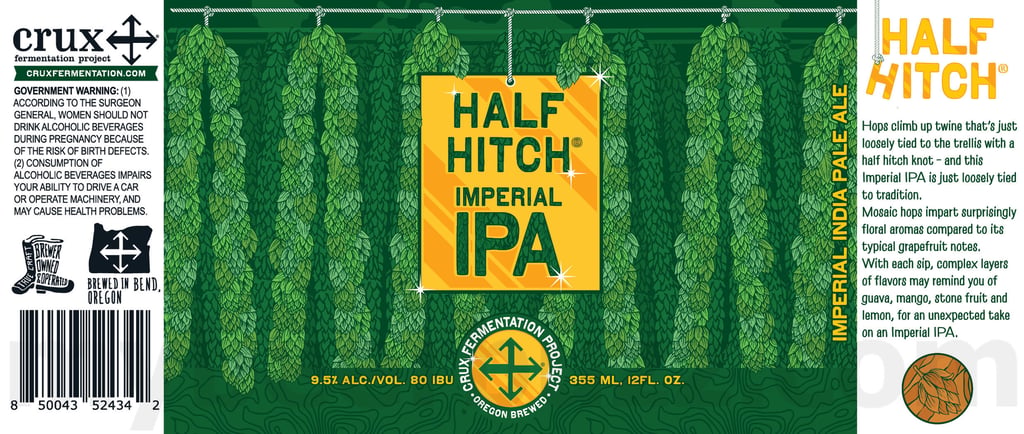 2025 Crux Fermentation Project Half Hitch 12oz Cans.