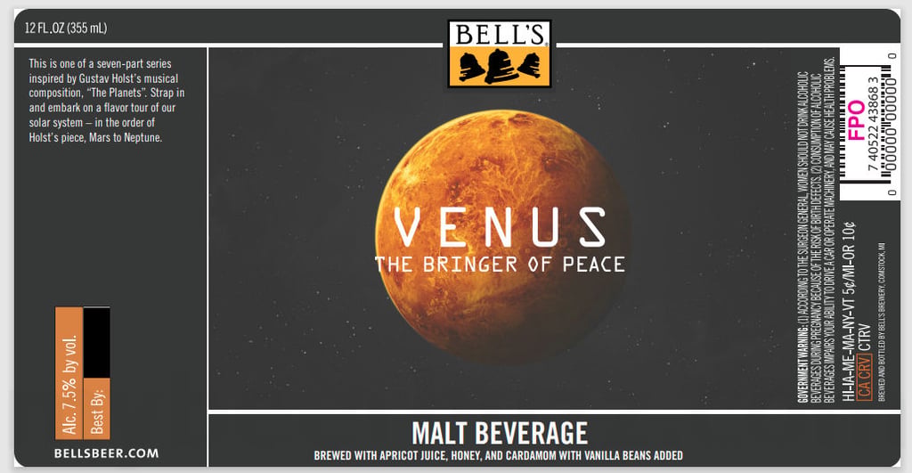 2026 Bell's Brewery Venus 12-oz Bottles