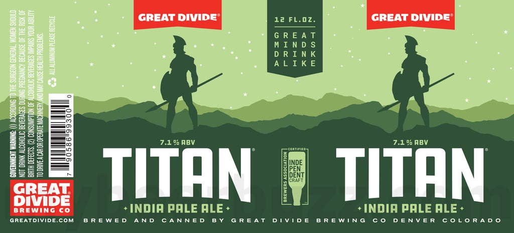 2025 Great Divide Titan 12oz Cans.