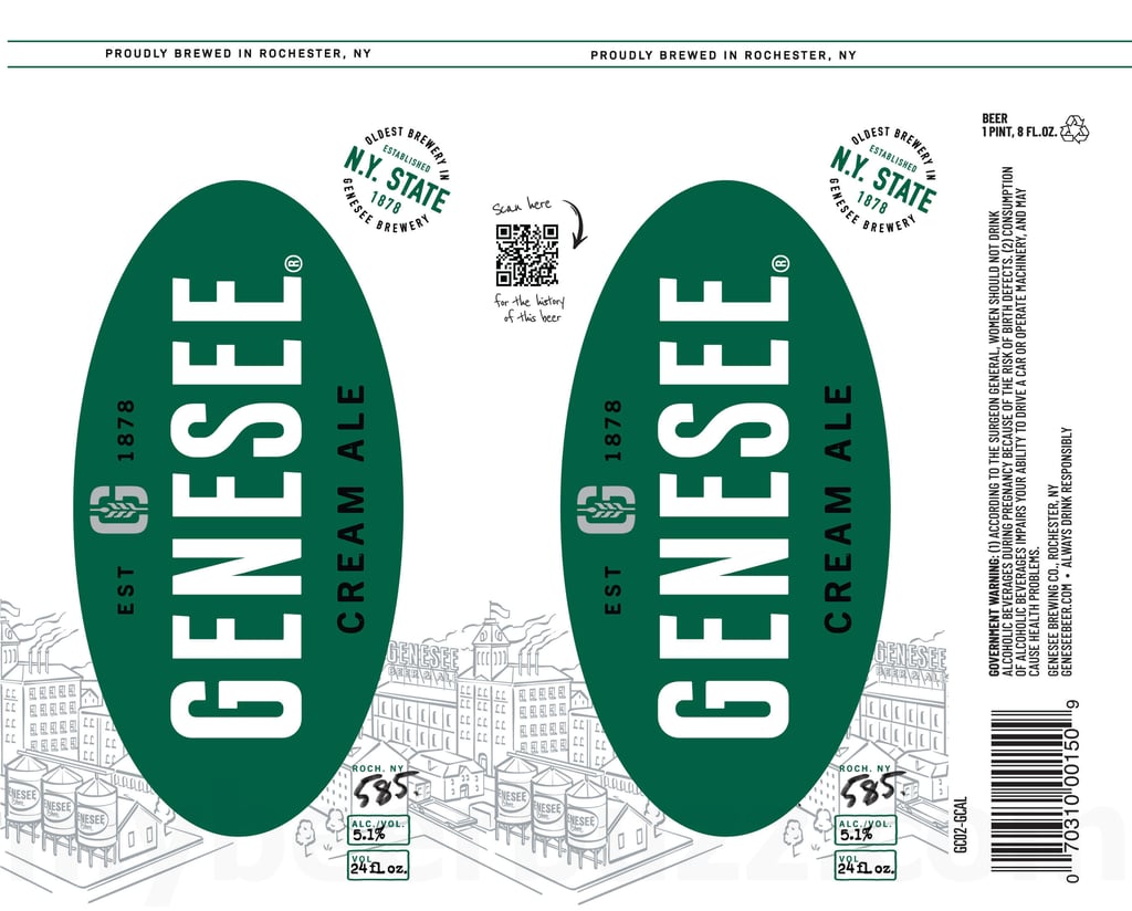 2026 Genesee Cream Ale 24-oz Cans