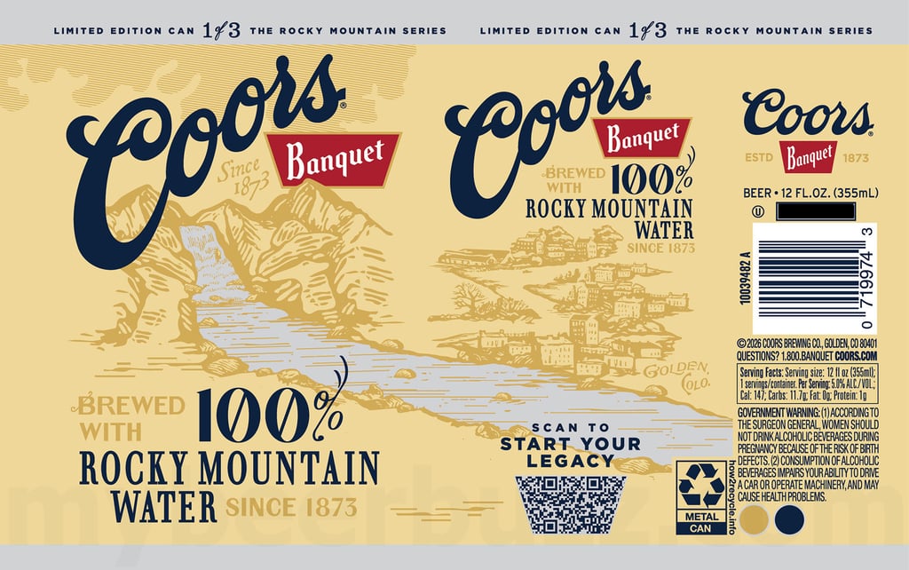 2025 Coors Banquet Commemorative 12-oz Cans