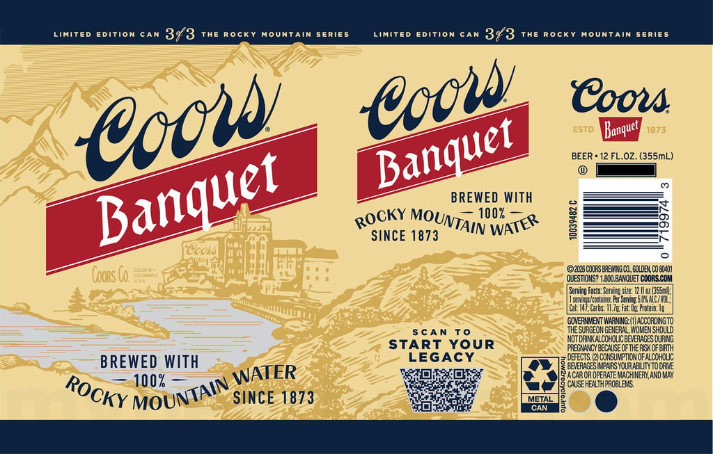 2025 Coors Banquet Commemorative 12-oz Cans