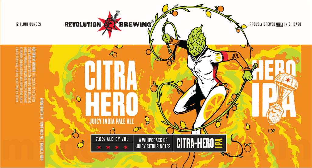 2025 Revolution Brewing Citra Hero 12-oz Cans