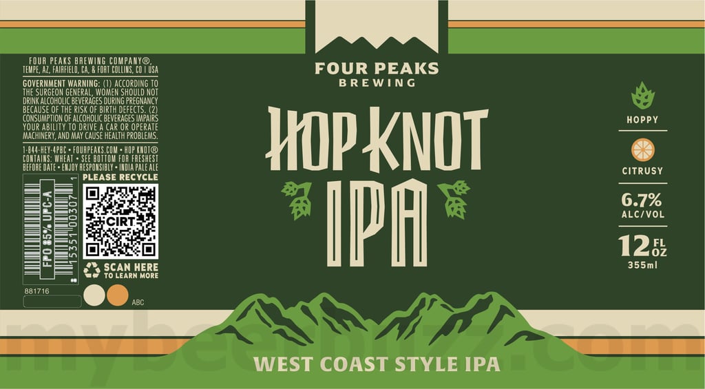 2025 Four Peaks Hop Knot IPA 12oz Cans